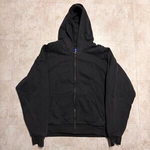 Yeezy x Gap Poetic Black (Faded Acid Wash) Zip Up Exclusive Hoodie